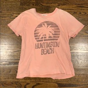 Pink “Huntington Beach” Forever 21 T-shirt